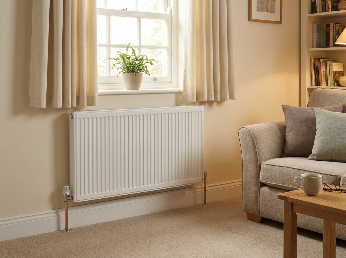 Advance Medway engineer providing radiator installation